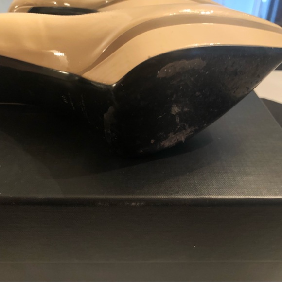 Saint Laurent Nude Patent Flatform Pumps 40 - Picture 5 of 8